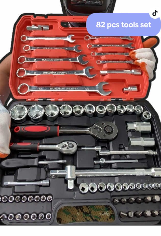 Replying to @edwin rabang ToolHub 82 Pcs Tool Box Set Original for motorcycle car tools set sobrang solid nito napaka quality talaga #82pcstools #toolsset #tools #heavytools #toolset 