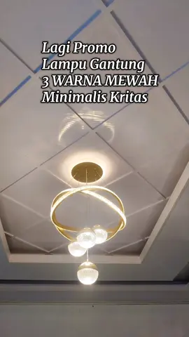 Lampu Gantung Minimalis Kristal Lampu Gantung Ruang Tamu Kamar Tidur 3Warna Mewah Lampu untuk perHias Ruangan #lampugantung #lampuhias #lampumurah #lampuruangtamu #fyppppppppppppppppppppppp 