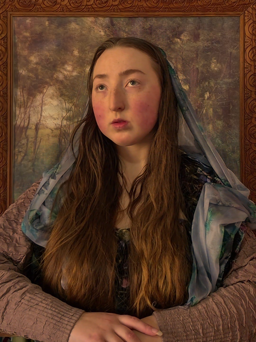 Replying to @nikola0012 Mona Lisa!!🏰            #painting #monalisa #naturalbeauty #medieval #leonardodavinci 