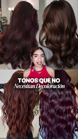 😱TONOS DE CABELLO QUE NO NECESITAN DECOLORACIÓN😱 Muchas de ustedes me piden un montón tanto por esa plataforma, como por la otra que les dé recomendaciones de qué tonos podrían utilizar sin necesidad de decolorar el cabello, así que quise traerles algunas opciones que sé que les van a encantar, teniendo en cuenta que siempre van a funcionar muy bien desde una base natural y puede variar de acuerdo al tono que tengas en este momento🙊 ❤️Castaño Caoba 5.5 💜Borgoña 6.62 + 9.62 🧡Cobre Oscuro 6.34 + 7.4 🤎Marrón Avellana 7.57 Todos son de la marca Deep Roots, espero que les guste mucho, y si les queda gustando, obviamente les voy a sacar una parte dos porque sé cuánto les gusta esto de los cambios de Look, ya saben que aquí hay muchísimas opciones para que elijan la que más les guste, y déjeme saber en los comentarios, cuál fue su favorito💖 #tinte #cabellolindo #cambiodelook #hair #explorepage✨                    