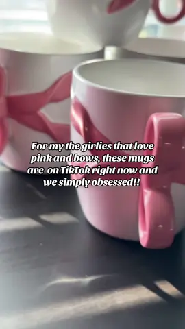 I just had to show my pink and bow girls what they got on TikTok shop!!! Don’t sleep on these! 😍😍😍#bowcup #pink #pinkaesthetic #kitchenessentials #pinkgirly 