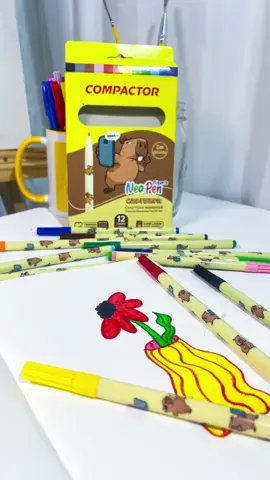 ✨ As novas Canetas Hidrográficas Capivara chegaram pra provar que criatividade boa é aquela que flui — igualzinho a elas! 💧🎨 Com cores vivas, ponta firme e muuuita fofura, elas são perfeitas pra quem adora desenhar, escrever e soltar a imaginação sem limites 💛 Suaves no papel, firmes no traço e 100% inspiradas na capivara mais calma do Brasil 😌🖊️ Porque com Capivara, até o seu traço respira tranquilidade!💧 #CapivaraCompactor #TraçoSuave #ArteComAfeto 