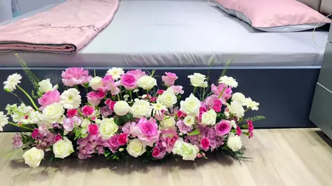 Trang trí phòng cưới bằng hoa tươi #trangtrixehoa #trangtriphongcuoi #trapcuoibacninh #bacninh #xuhuong 