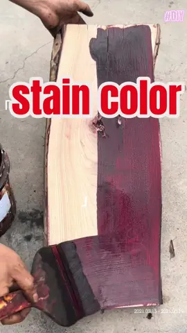 Dyeing done in 5 seconds? Yes!👏  #woodstain #dwil #beforeandafter 