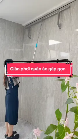 Giàn phơi quần áo gấp gọn #giadungthongminh #fyp #gianphoiquanaogapgon 