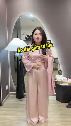 Áo Dài  Gấm Tơ  CHU SA - áo dài big size #thoitrangbigsize #thaohuyenbigsize #bigsizenu #aodai #aodaitet 