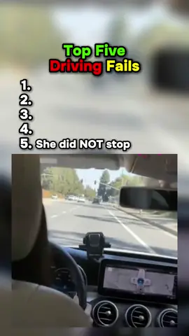 Top 5 Driving Fails #fyp #top5 #driving 