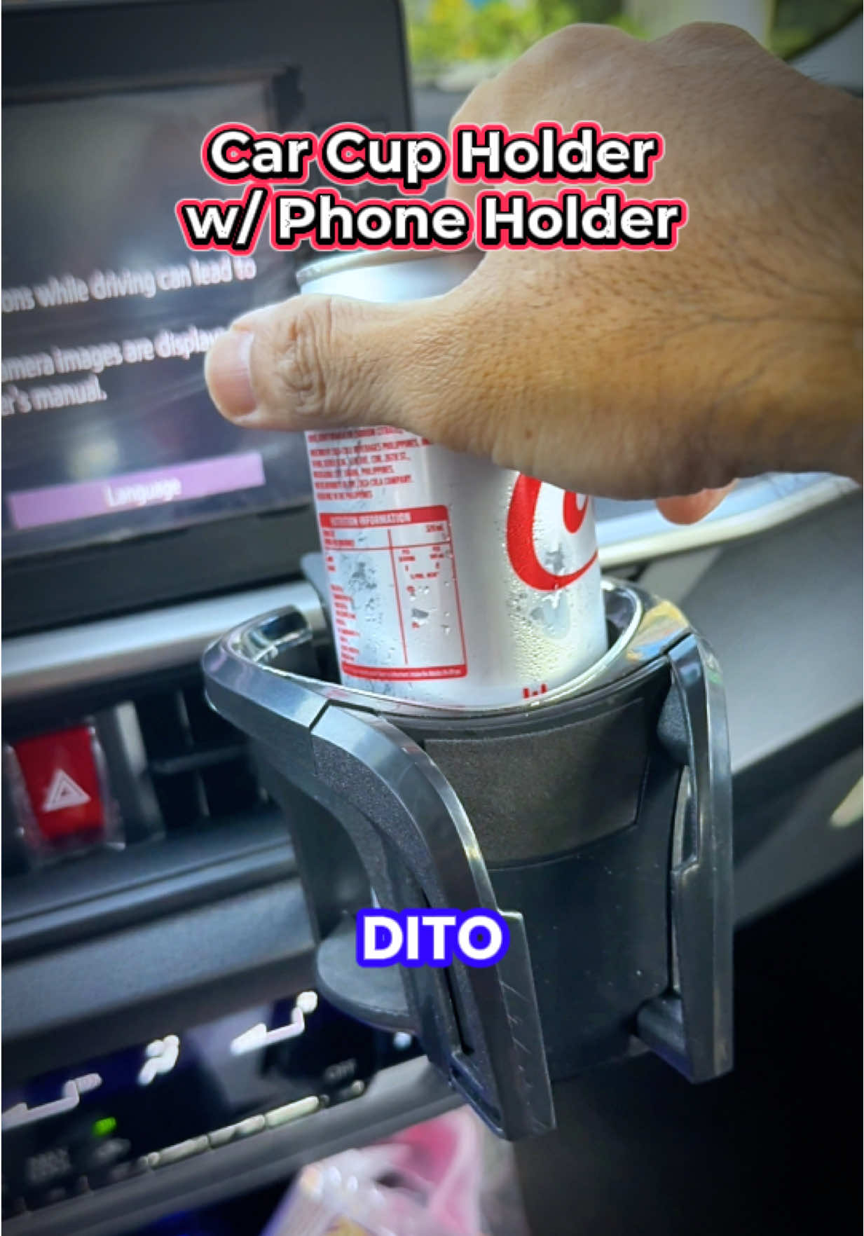 Car Cup Holder with Phone Holder #cupholder #carcupholder #caraccessories #caressentials #car 
