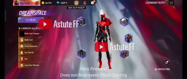 Hé lộ thêm về gói đồ huyền thoại mới ở ob51😁 cre: Astute FF #xh#garenafreefire#ff#ob51 