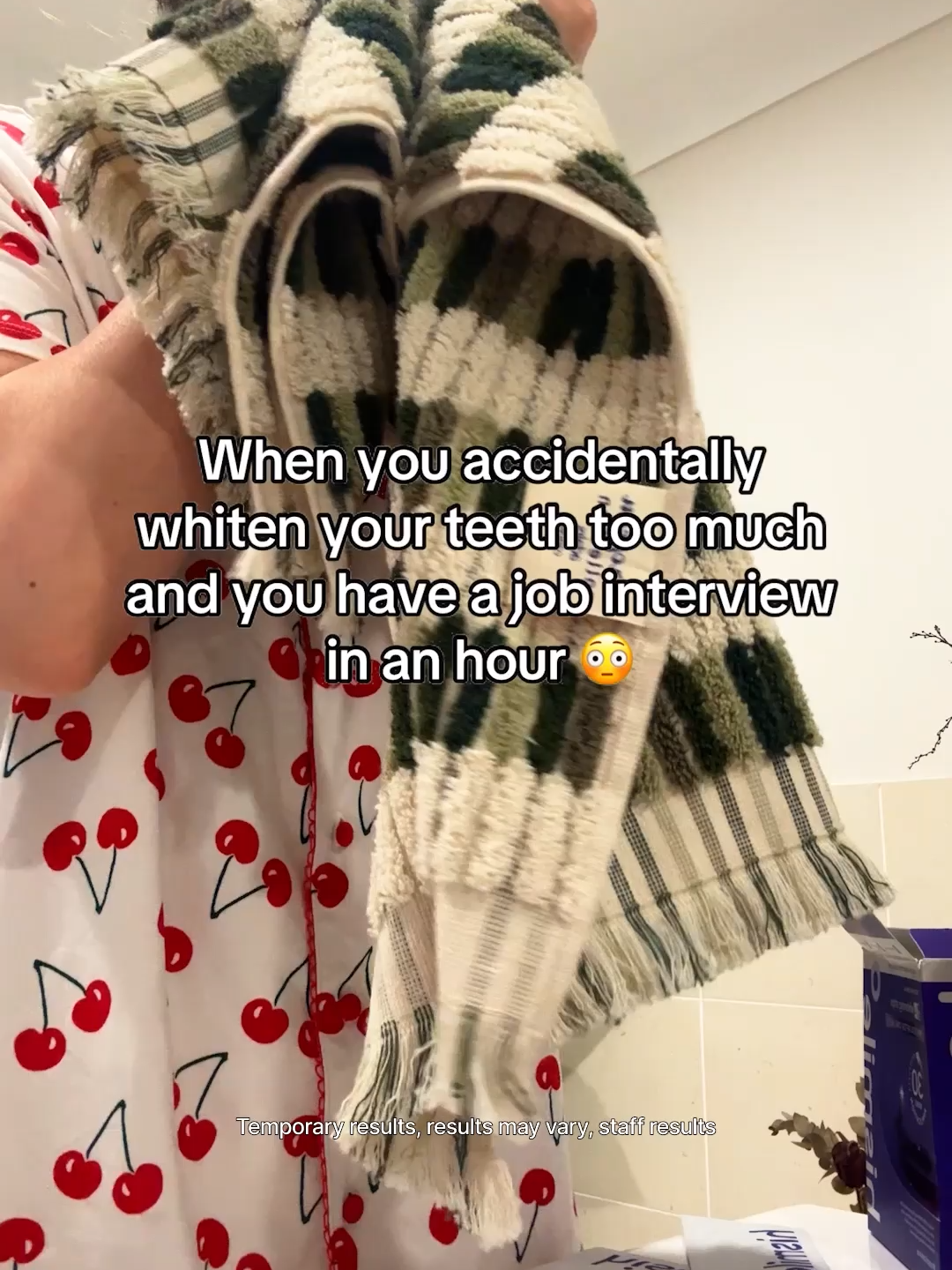 Before a JOB INTERVIEW 😅😬 #teethwhitening #hack #ad