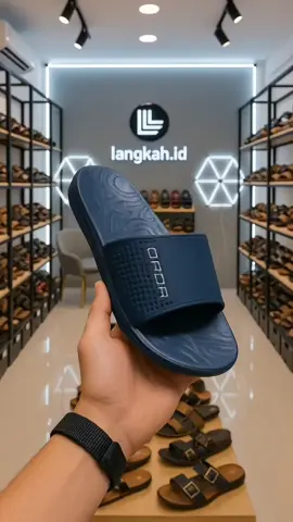 ORDR Footwear - Vanta Navy dengan bahan lembut dan nyaman di pakai #sandal #sandalpria #sandalviral #sandalkeren #creatorsearchinsights 
