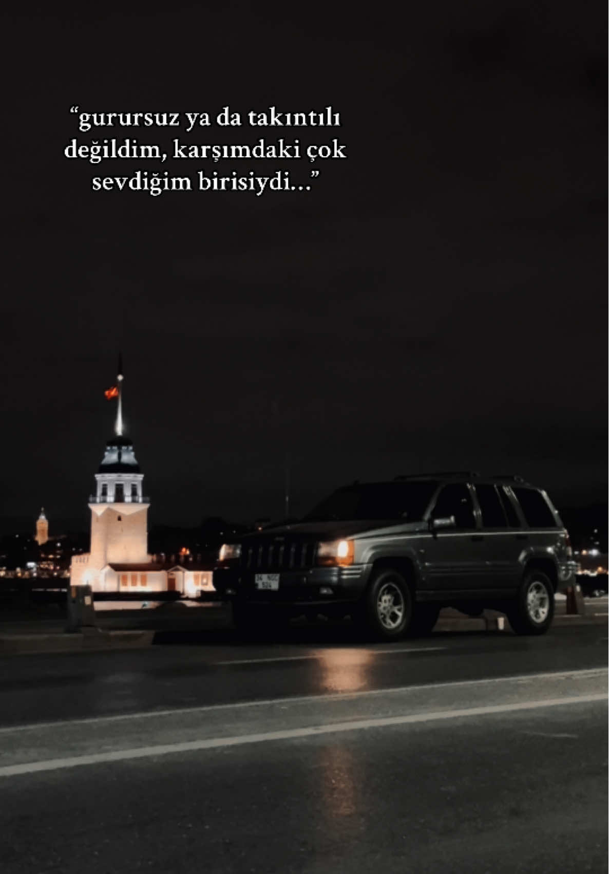 varsın desinler… #jeep #grandcherokee #kızkulesi #üsküdar #galatakulesi 