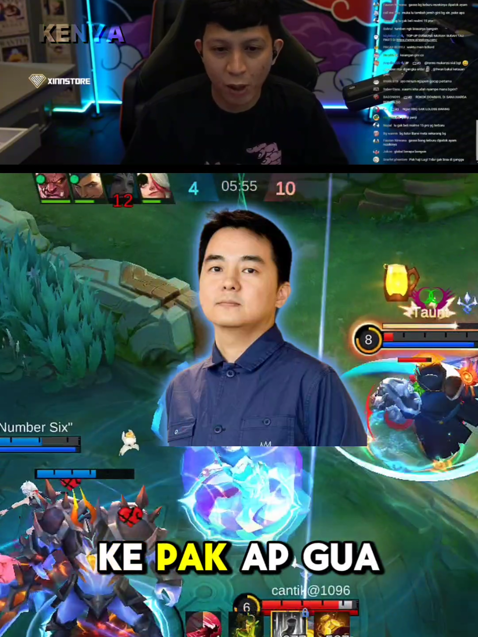 bangxin sampe dikira endorse loh sama pak ap🗿😂 #rrqxin #9embiraMabar #TiupLilinBarengFanny #MLBBIDCreator #fyp 