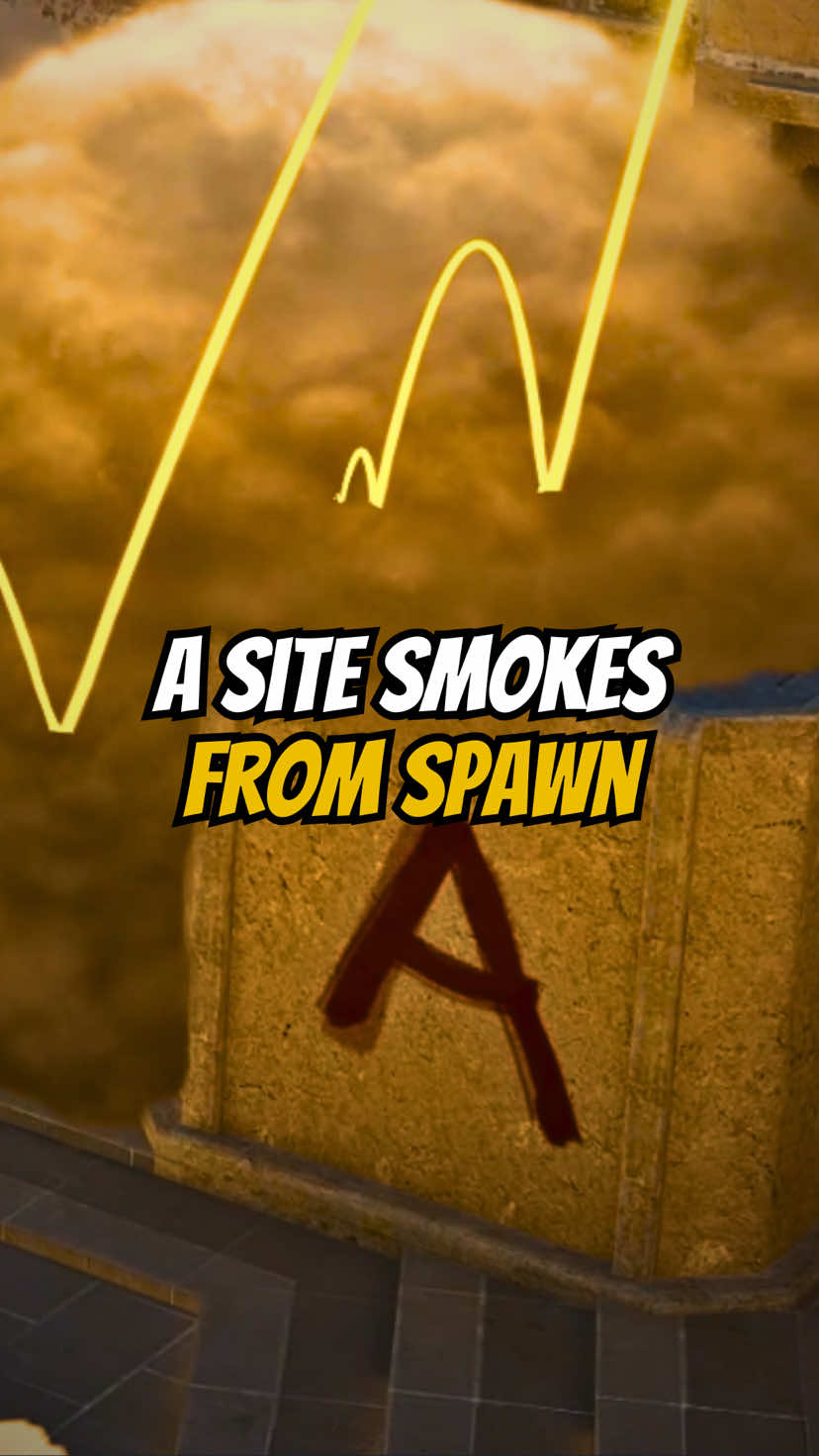 A SITE SMOKES FROM SPAWN ON MIRAGE #COUNTERSTRIKE #CS2 