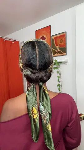 Quick and easy Hairstyle with HEADWRAP/ Headscarf!  • • • 🔗♥️HEADWRAP : https://miyahjohnsonhaircare.com/collections/all  • #fyp #headwraptutorial #headwrap #naturalhairstyles #foryou 