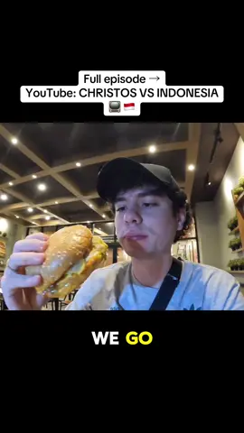 Full food review → YouTube: CHRISTOS VS INDONESIA #foodreview #indonesia #burgerking #fastfood #travelvlog 