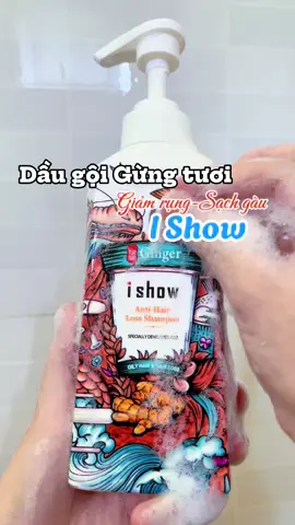 Một lần gội – cả ngày thư giãn 🍃 Hương gừng ấm áp, tóc chắc khỏe từ chân tới ngọn#daugoigungishow#ishow#giamrungtoc#moctoc 