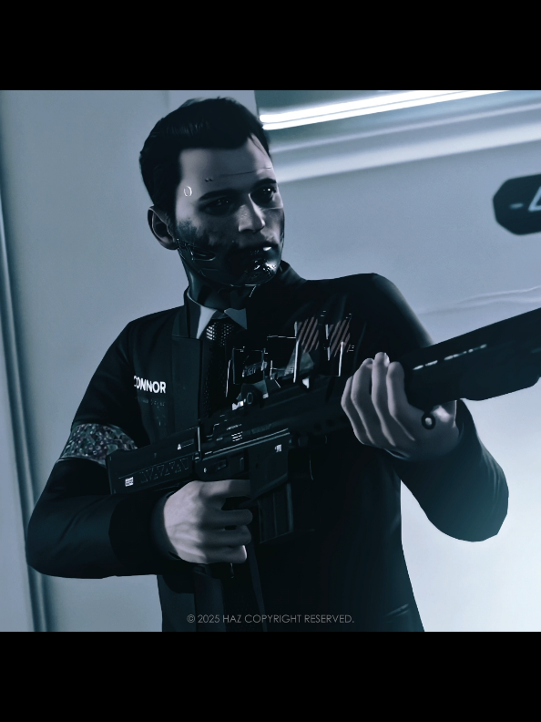 Scared poor Hank 😭 #dbhconnor #detroitbecomehuman #connordbh #aestheticedits #fyp 
