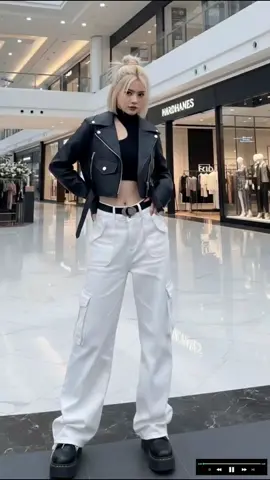 Áo khoác da kèm đai form croptop, cá tính #nangthomacdep #phoidoxinh #thoitrangnu #outfit #xh 