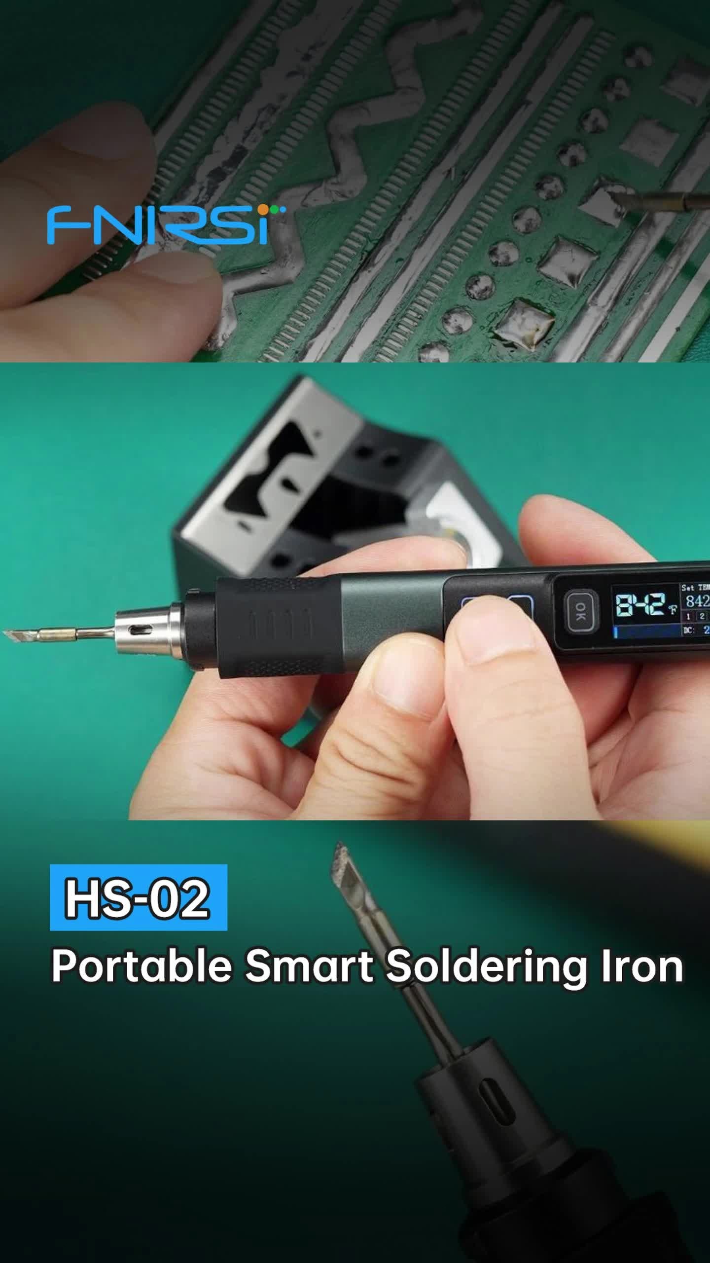 FNIRSI HS-02B | How to Solder Like a Pro ——Small & Large Joints Melt Instantly!🔥 #fnirsi #hs02 #highprecision #handheld #soldering