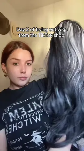 Perfect wig for Halloween if you want to be Art the clown , frankie stein , the bride of Frankenstein , ghost 🕸️✨ #wig#wigtok #musthavewig #wigstyling #wiginfluencer 