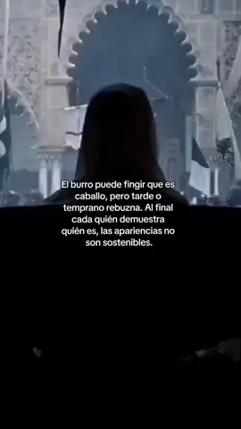 Al final cada quién demuestra quién es, las apariencias no son sostenibles