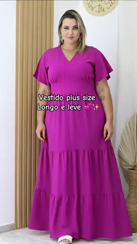 Um vestido varias possibilidades  Logo tecido leve e confortável tamanho Plus size 💕✨👗#moda #modaplussize #vestidolongo #vestidoplussize #shopeegadget 