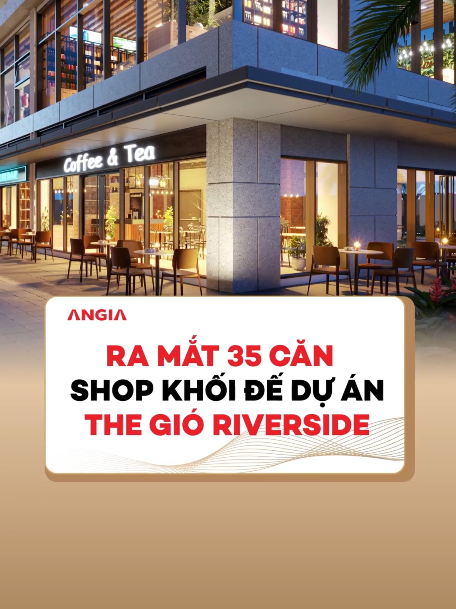 Shop khối đế là hạng mục đầu tư nổi bật của dự án The Gió Riverside nhờ thanh khoản tốt, tỉ suất cho thuê cao cùng số lượng giới hạn, chỉ chiếm 1-1,5% tổng sản phẩm. #angia #thegio #thegioriverside #shophouse #shop
