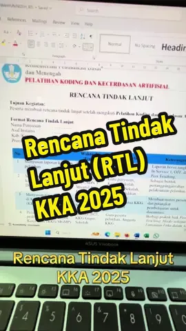 RTL Rencana Tindak Lanjut KKA 2025 Cek link di bio #rtlkka #kka #kodingdankecerdasanartifisial 