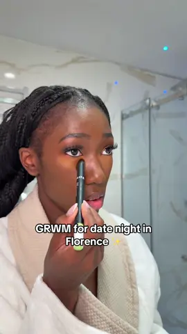 First night glam in Florence, my fave city I visited in Italy 🇮🇹❤️🌹 #creatorsearchinsights #italy🇮🇹 #florence #blackgirlmakeup #blackgirltravel  