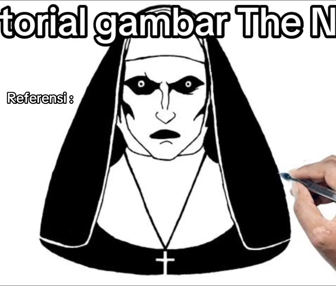 Skin the nun fery suariadi cik 😹 #artiktok #ferysuriadi 