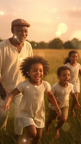 Luz, paz e gratidão 🌿 Que o sorriso das crianças e a sabedoria do preto velho abençoem teu dia. ✨ #Gratidão #Benção #PretoVelho #PazInterior #LuzDivina 
