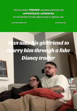 Man asks his girlfriend to marry him through a fake Disney trailer #proposalidea #proposal #weddingideas 
