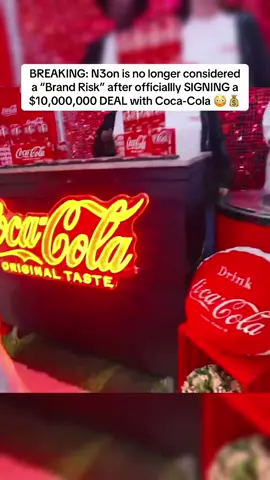 BREAKING: N3on is no longer considered a “Brand Risk” after officiallly SIGNING a $10,000,000 DEAL with Coca-Cola 😳💰 | #n3on #cocacola 