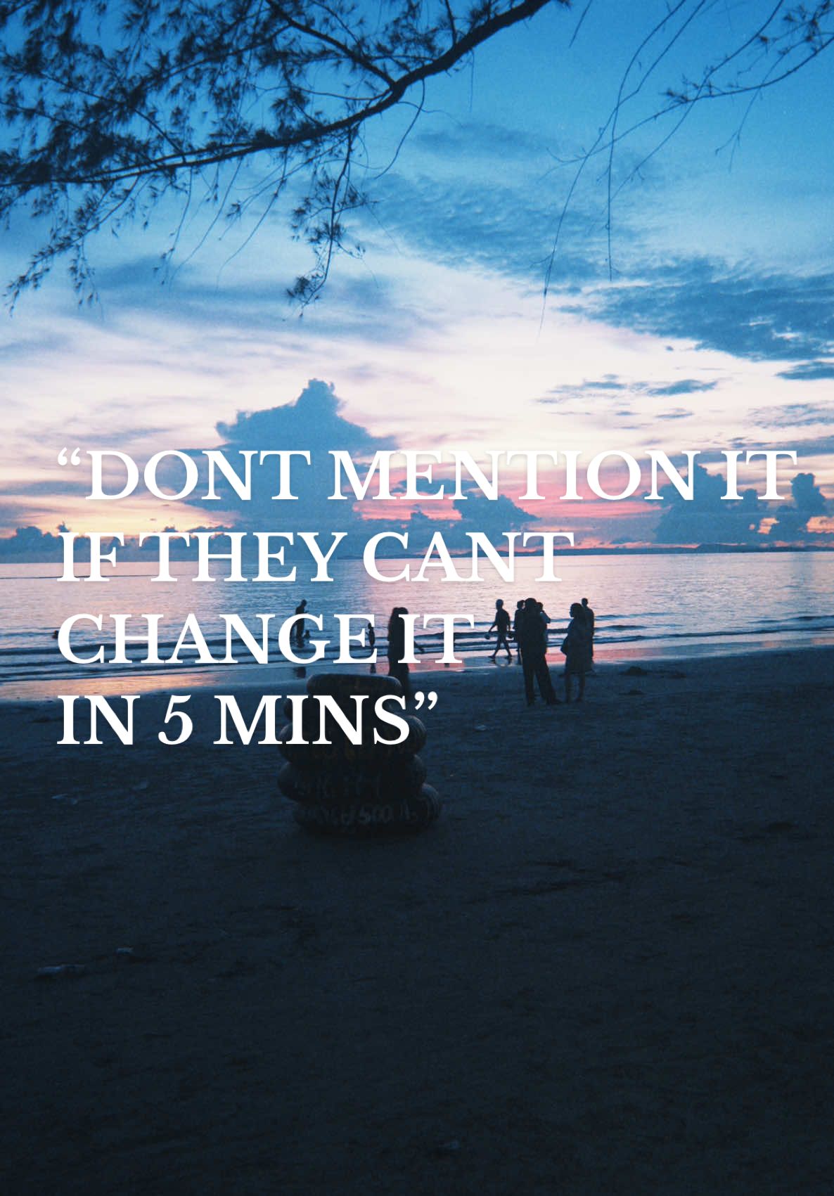 If they can’t change it in 5 minutes, don’t mention it. ☺️🤎 #sunscreen @taehyungdeglow 