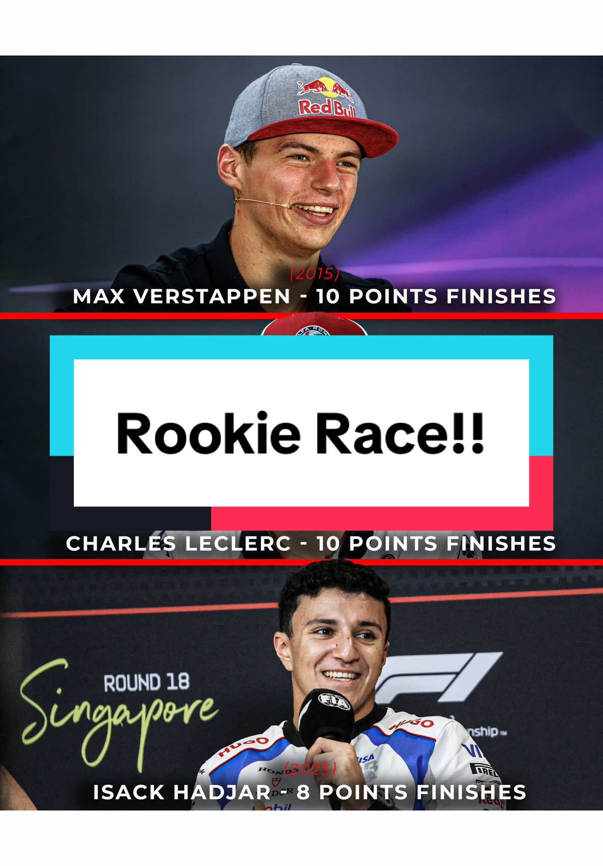 Isack Hadjar and Kimi Antonelli are in the race of rookie of the year!! #F1 #LIVEIncentiveProgram #JustGoLIVE #PaidPartnership #formula1 