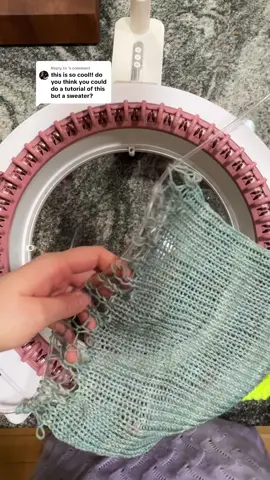 Replying to @ㅤ New drop stitch panel mode tutorial coming soon! I’ll show you step-by-step how to create this beautiful open stitch texture using your Sentro 48 needle knitting machine. Perfect for lightweight scarves, summer tops, and decorative projects. 💡Don’t miss the full tutorial when it drops — follow for Sentro hacks, stitch tutorials, and creative knitting ideas. Hit that like and follow button!  I bought all my own materials — this isn’t sponsored. Just sharing my favorite tips for anyone who loves experimenting with circular knitting machines! #SentroKnittingMachine #CircularKnittingMachine #DropStitchTutorial #SentroHacks #KnittingMachineProjects