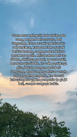Gak tau kenapa, semakin boros semakin Allah kasih gantinya🥹