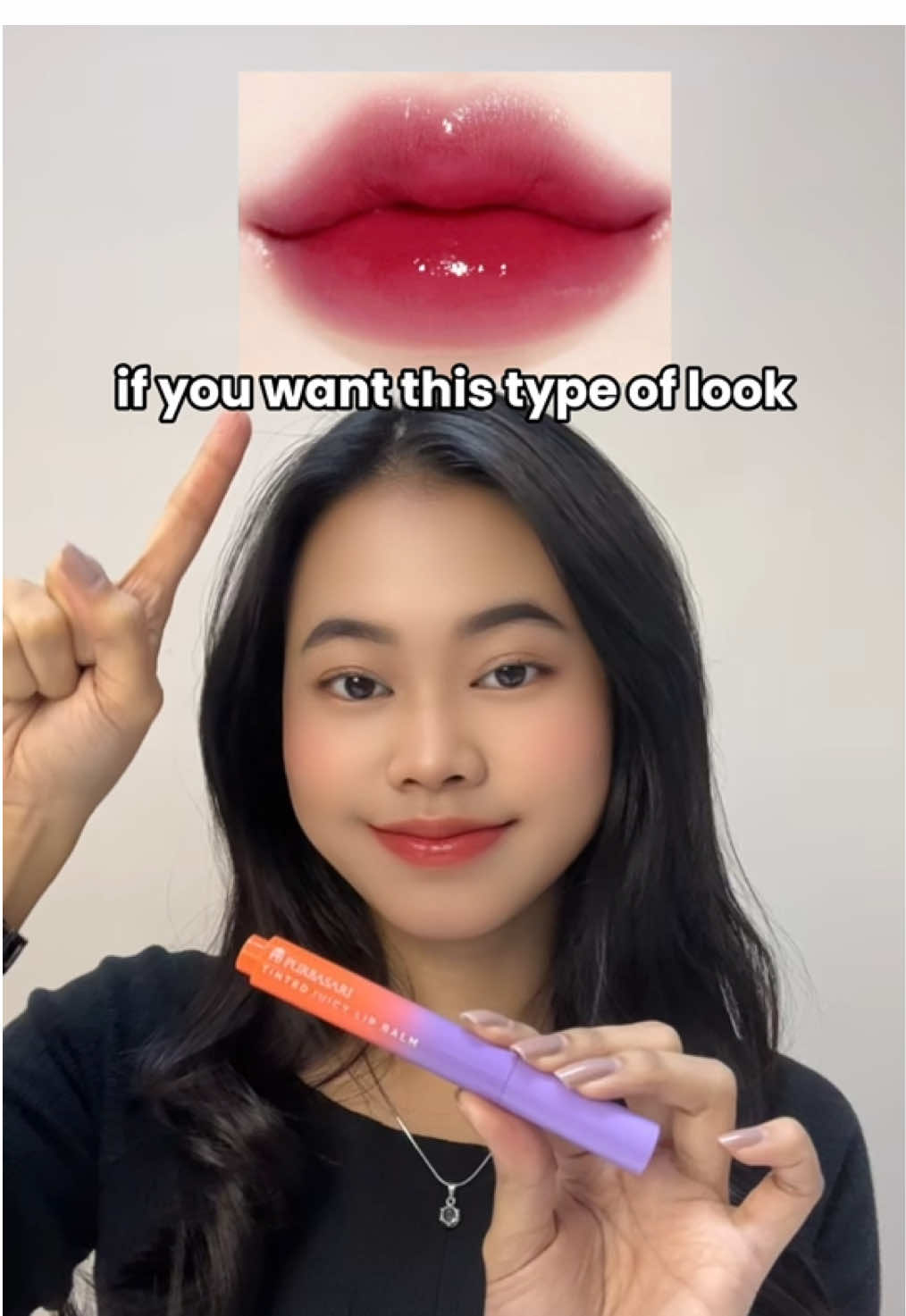 If you want this type of look...hear me out! 👀💕 #purbasari #welovepurbasari  #tintedjuicylipbalm #lippies 