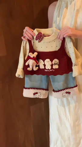 Sét đồ thu đông  đáng yêu cho bé gái#phoidoxinh #quanaotreem #xuhuong #trending #quanao 