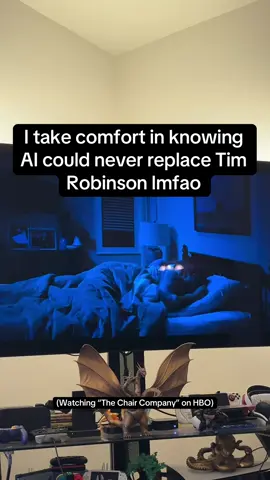 It just can’t convey the level of absurdity the same way lol #timrobinson #hbo #ai #thechaircompany #ithinkyoushouldleave 
