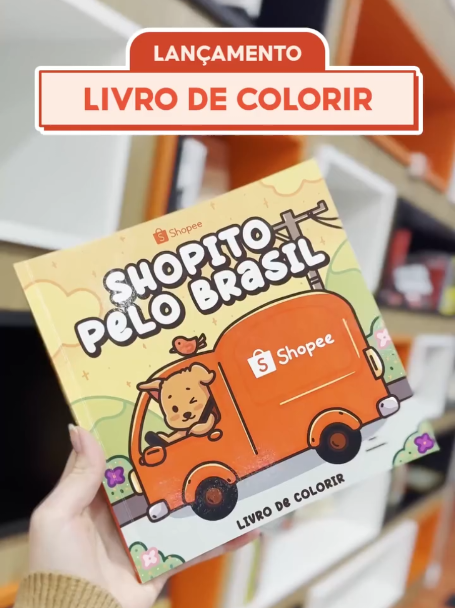 LINK NOS COMENTÁRIOS 🧡 #shopito #shopee #livrodecolorir #lançamento #natal2025 