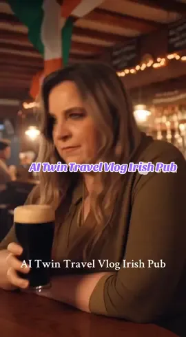 AITwin travel vlog Irish Pub. #aitwin #aitravelvlogger #travelvlogs #aigeneratedvideos #irishpub 