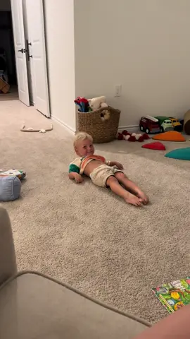 is this normal for a 25 month old? 🤪 #toddler #gymnastics #somersaults #fyp 