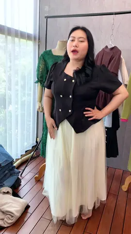 Auto jadi princess & badan singset pake one set ini😍 Cusss checkout di keranjang kuning✨ #outfit #OOTD #bigsize #fashion #outfitideas -D01