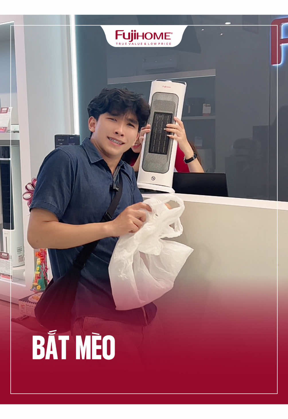Nhờ khách bắt mèo #fujihome #saigon #xuhuong #trending #giaitri 