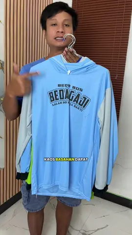 Paket kaos basahan kupluk sablon lengan panjang, bahan adem nyaman dipakai kerja atau mancing seharian 💪 #kaosbasahankupluk #kaossablonkerja #bajumancingadem #kaoslenganpanjang #paketkaossablon 