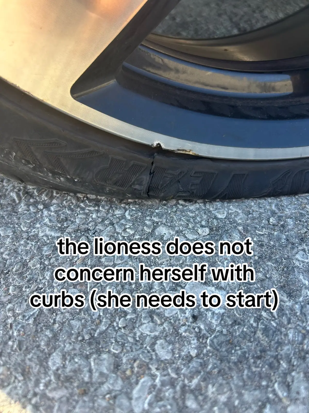 thought someone slashed my tire