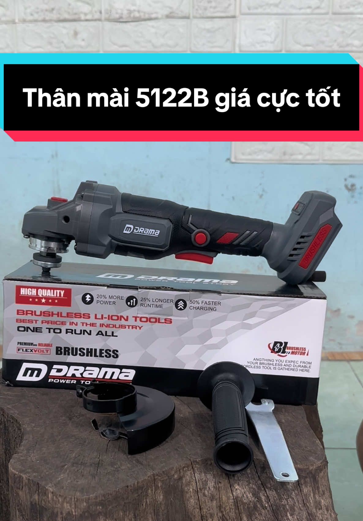 Thân máy mài drama 5122b động cơ không chổi than lõi đồng chân pin phổ thông 4cm #maymaidrama5122b #maymaidrama #drama #xuhuong #viral 