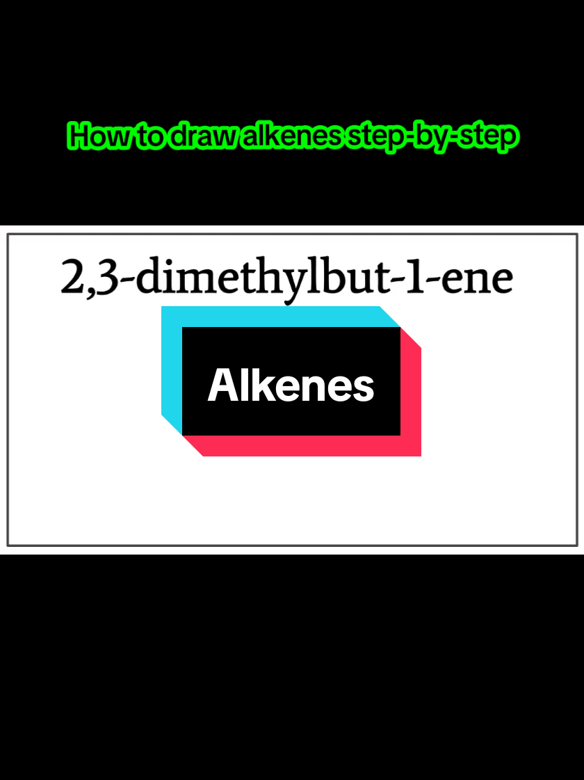 Part 3 | How to draw the structure of alkenes! Organic Chemistry Introduction. #EduTok  #chemistry  #organicchemistry  #scienceteacher  #creatorsearchinsights 